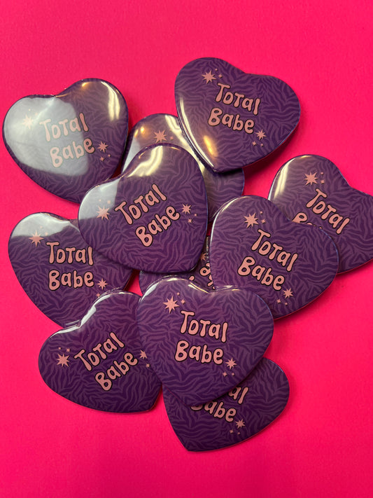 Total Babe Heart Button