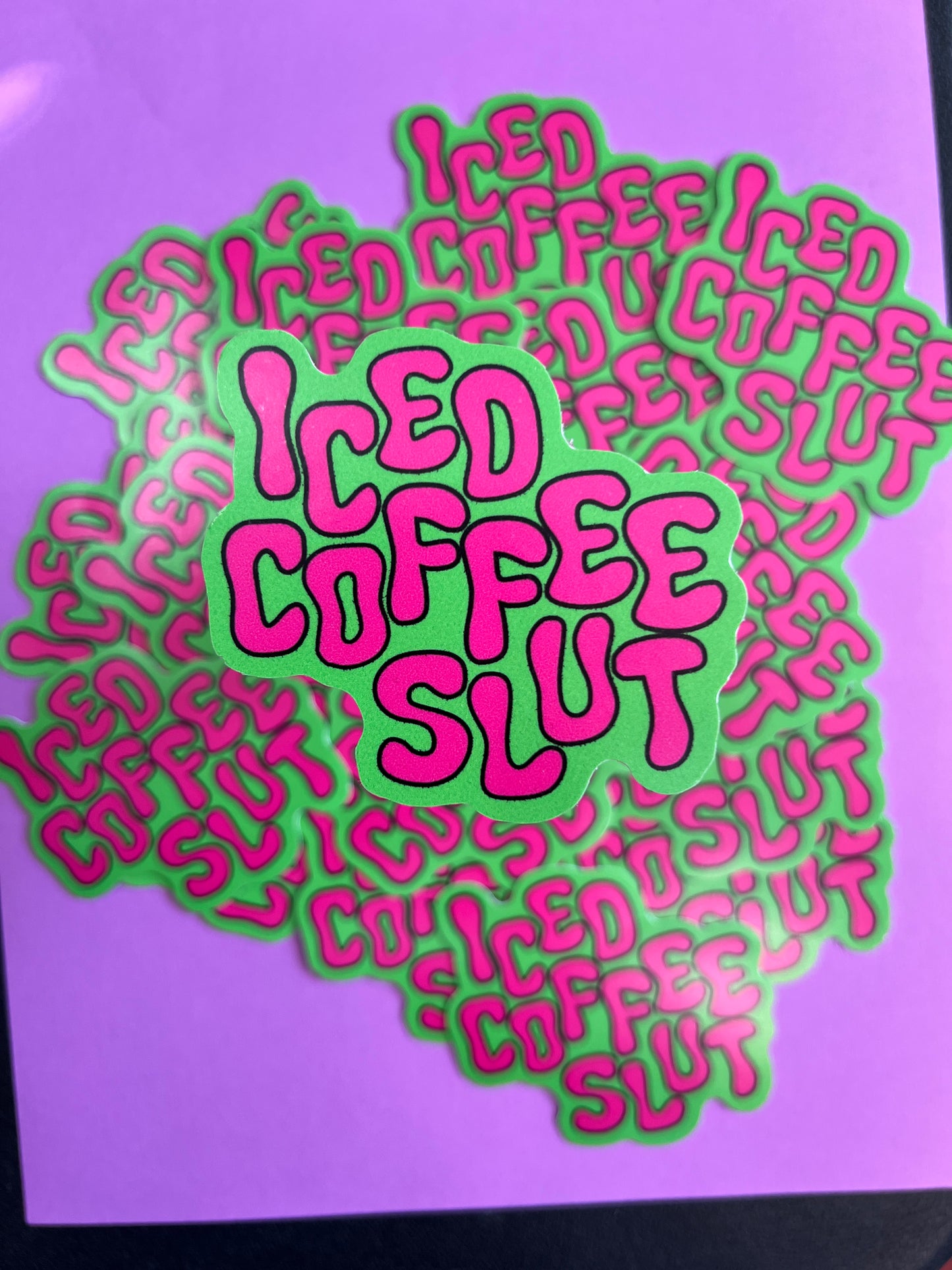 Iced Coffee Slut Sticker