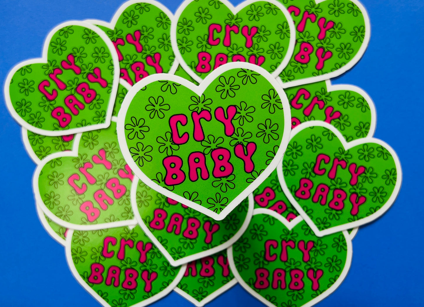 Cry Baby heart sticker