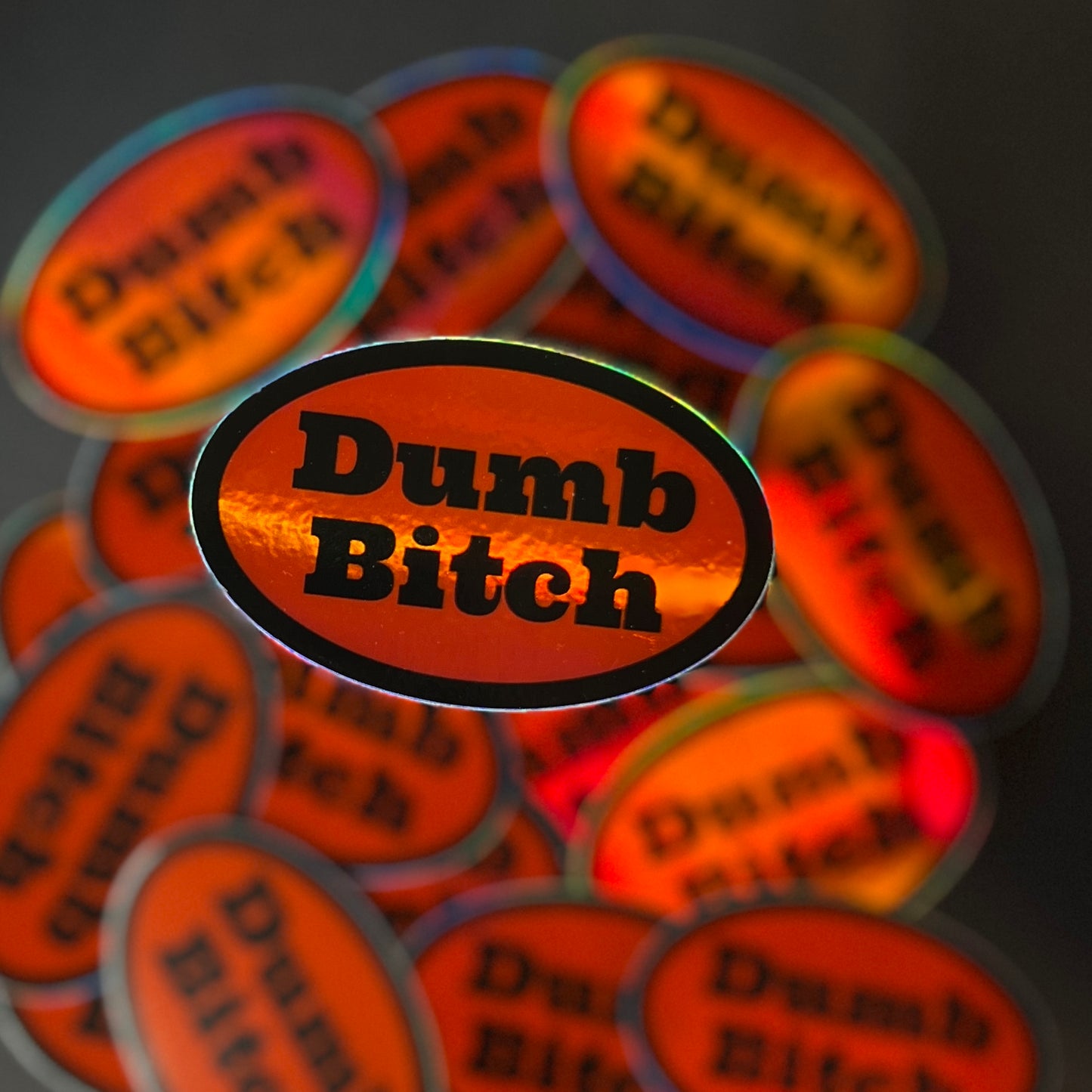 Holo Dumb Bitch Sticker