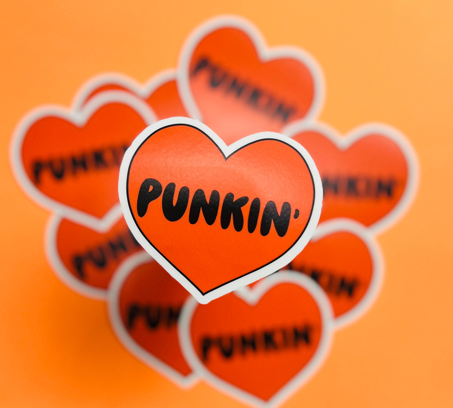 Punkin' Heart Sticker