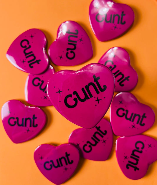 cunt Heart Button