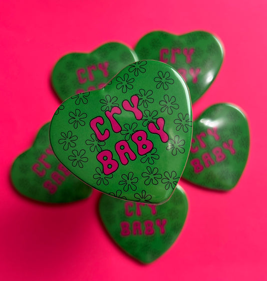 Cry baby Heart Button