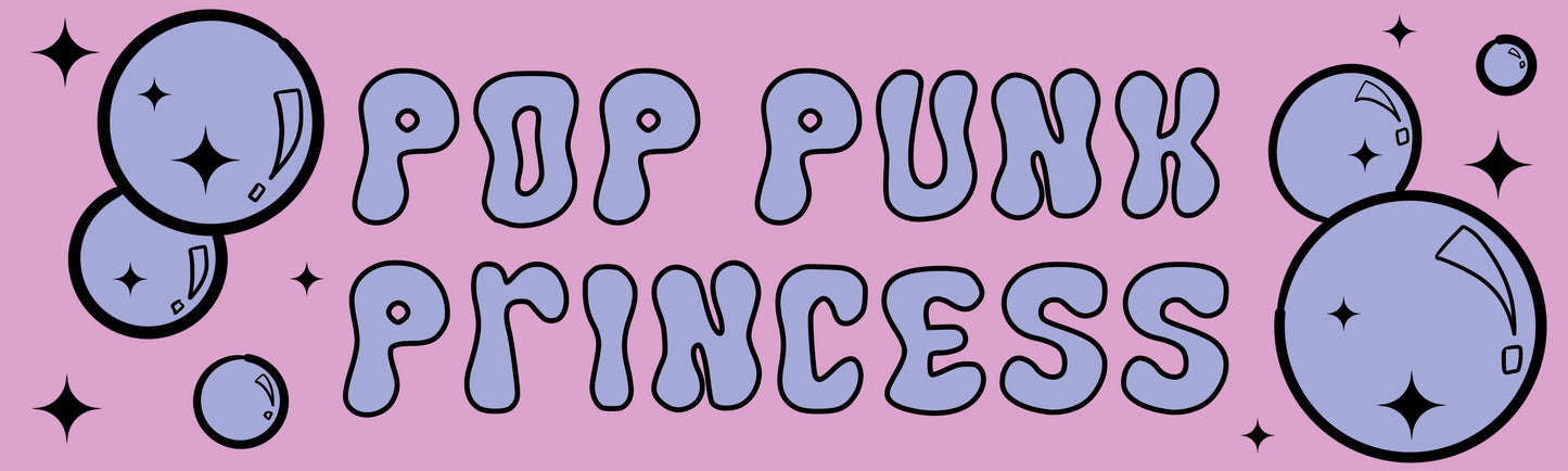 Pop Punk Princess Bumper Sticker