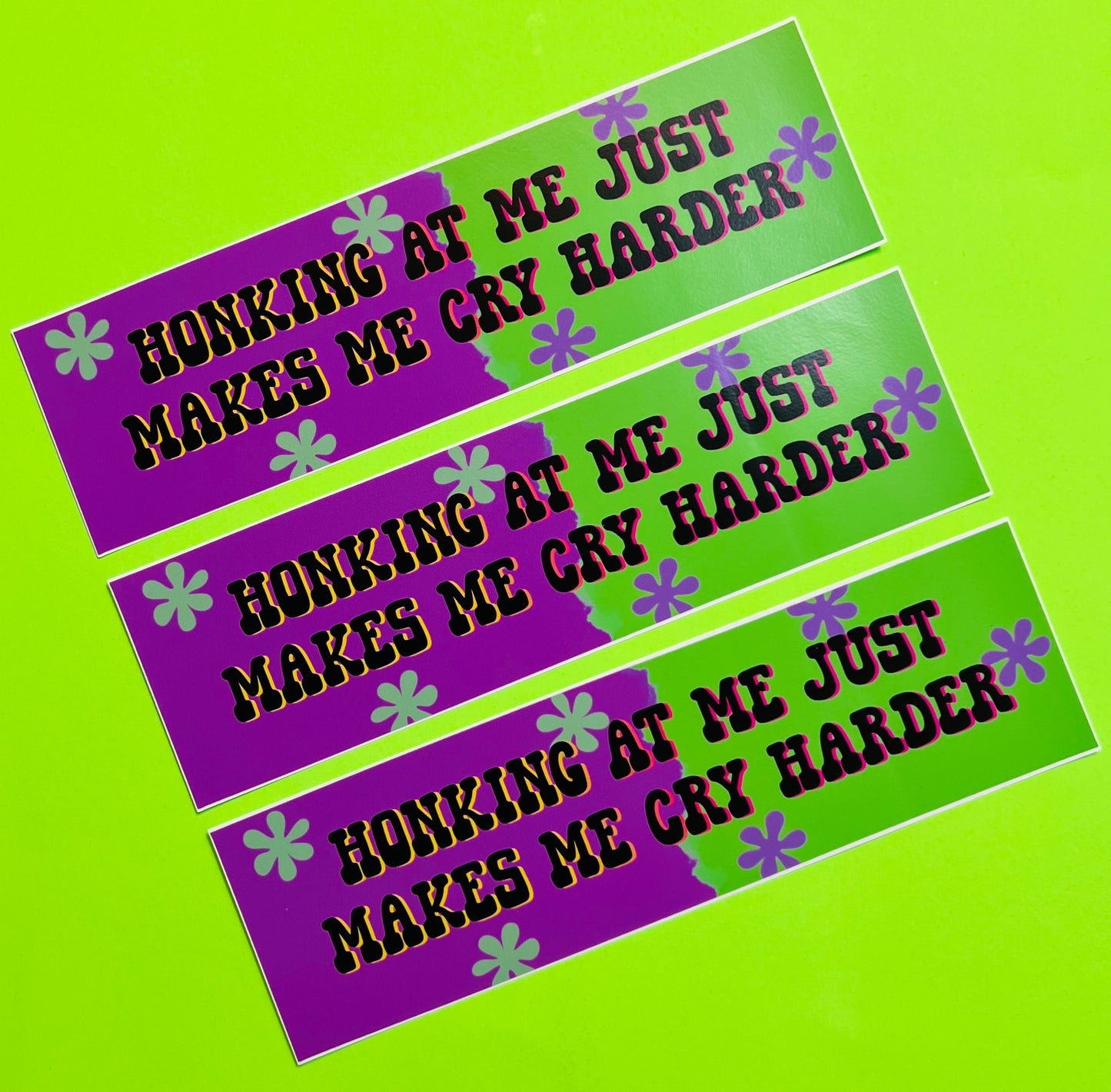 Cry Harder Bumper Sticker