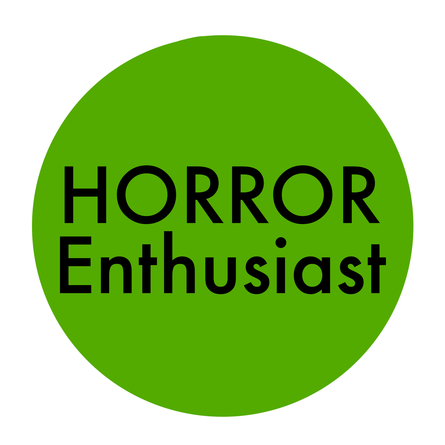 Horror Enthusiast Button