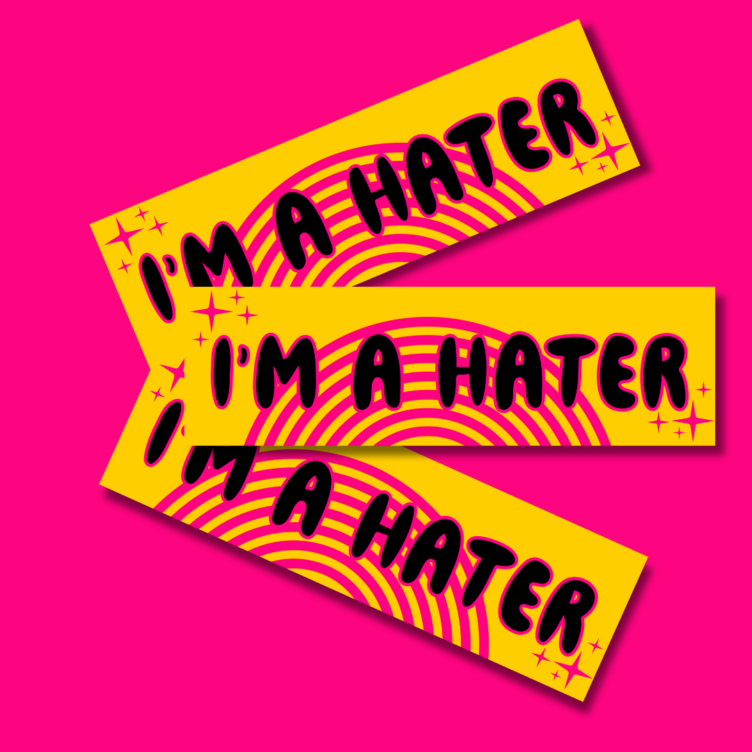 Hater Bumper Sticker