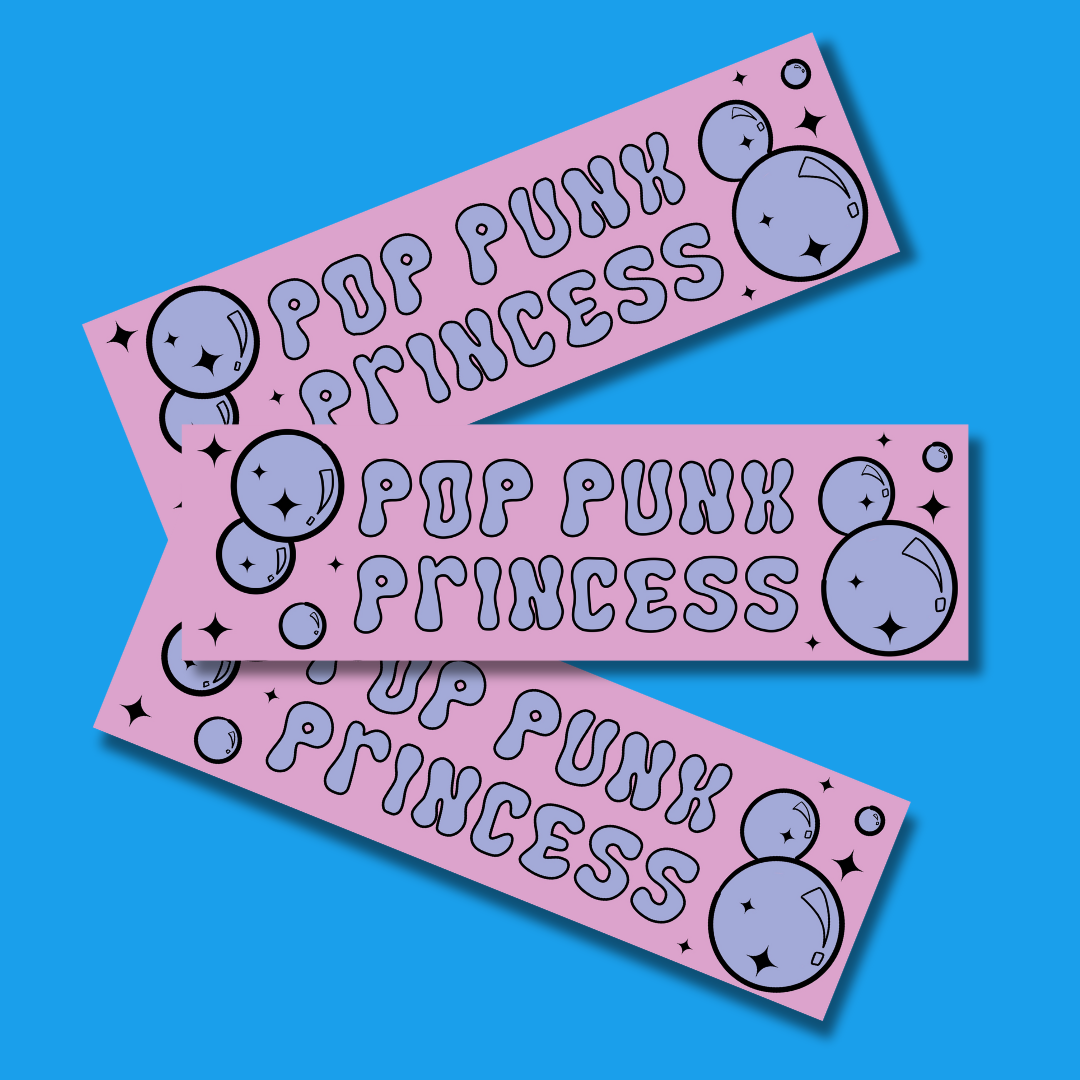 Pop Punk Princess Bumper Sticker